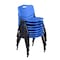 Regency Regency M Lightweight Stackable Sturdy Breakroom Chair (8 pack)- Blue 4700BE8PK - alternate 1